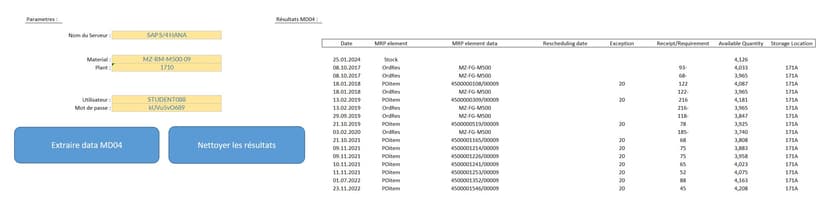 Création, mise à jour et extraction de données en masse