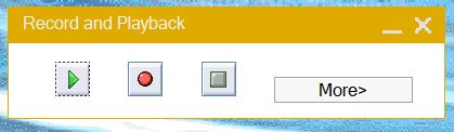 Record and Playback buttons in SAP GUI